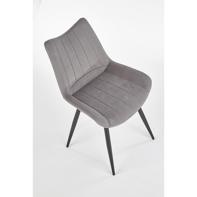 Stolička K388 Velvet/Kov Šedá