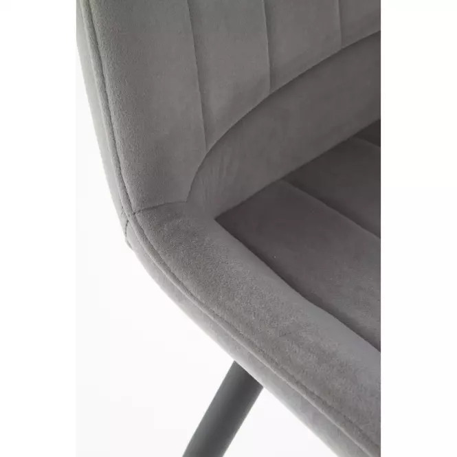 Stolička K388 Velvet/Kov Šedá
