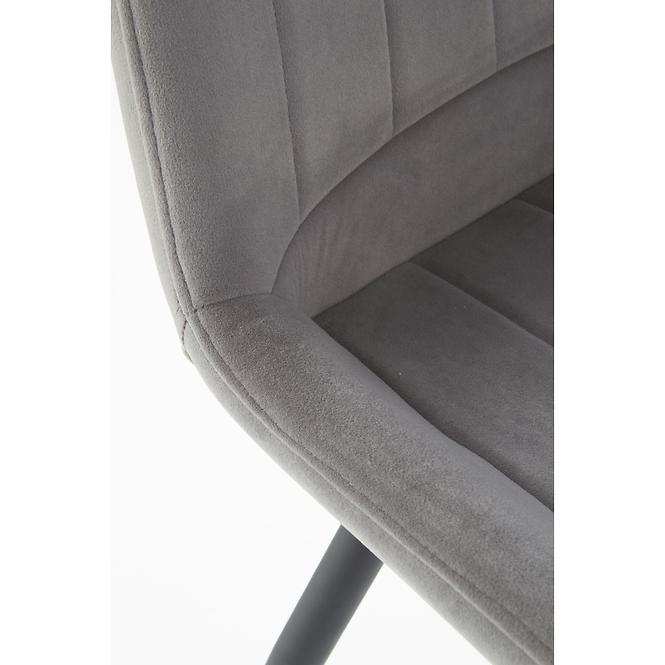 Stolička K388 Velvet/Kov Šedá