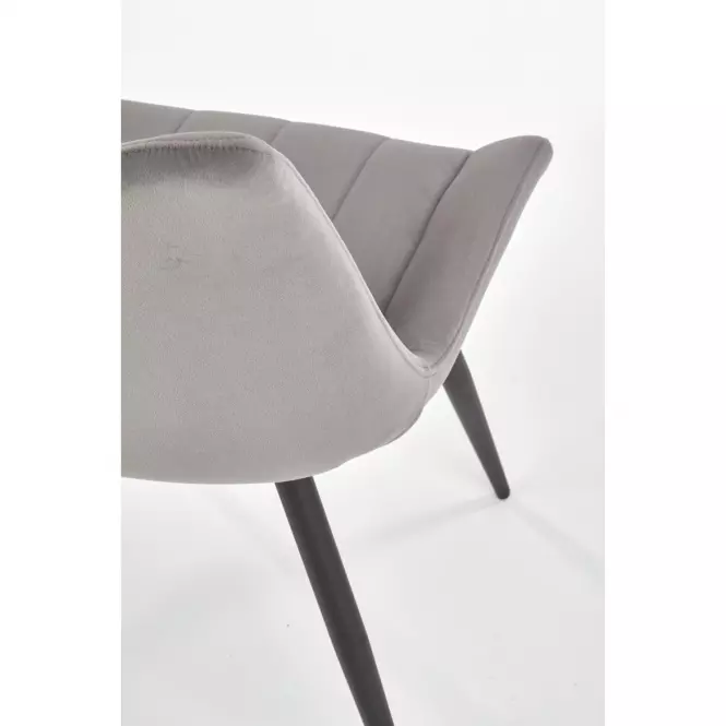 Stolička K388 Velvet/Kov Šedá