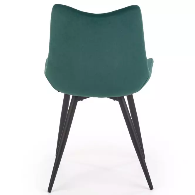 Stolička K388 Velvet/Kov Tmavozelený
