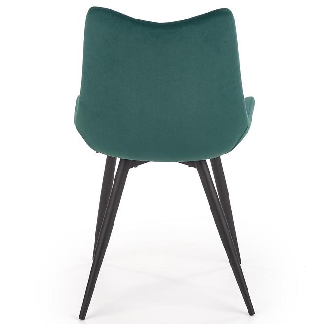 Stolička K388 Velvet/Kov Tmavozelený