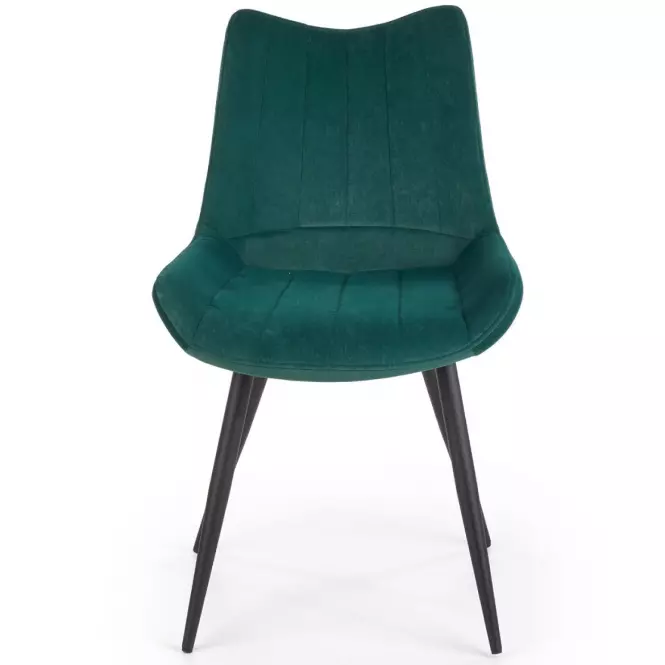 Stolička K388 Velvet/Kov Tmavozelený