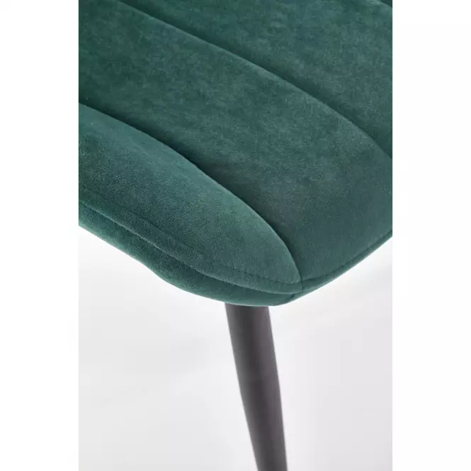 Stolička K388 Velvet/Kov Tmavozelený