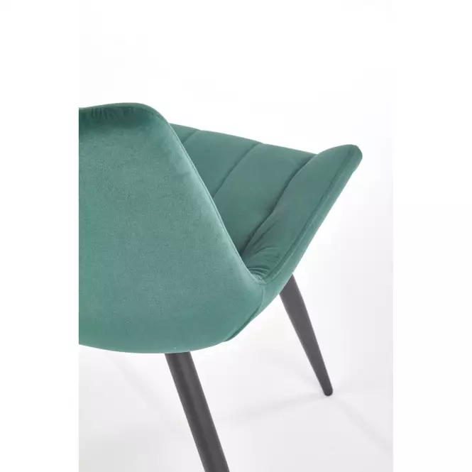Stolička K388 Velvet/Kov Tmavozelený