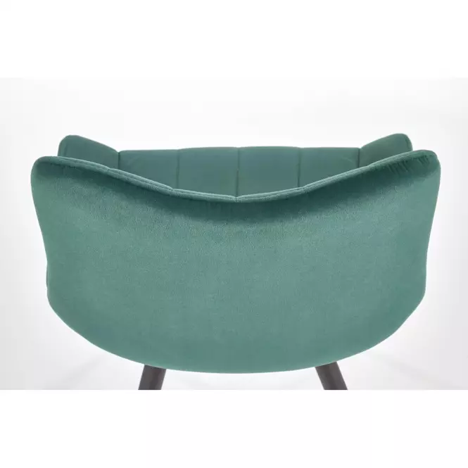 Stolička K388 Velvet/Kov Tmavozelený