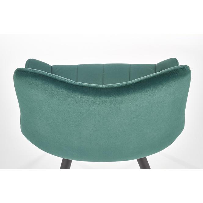 Stolička K388 Velvet/Kov Tmavozelený