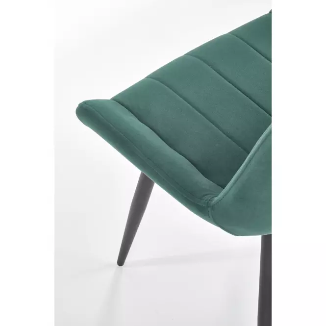 Stolička K388 Velvet/Kov Tmavozelený