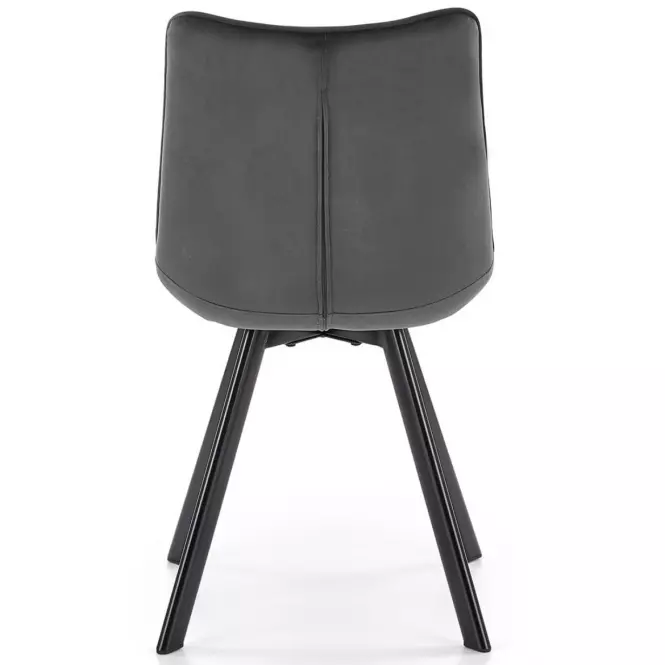 Stolička K332 Velvet/Kov Tmavé Šedá