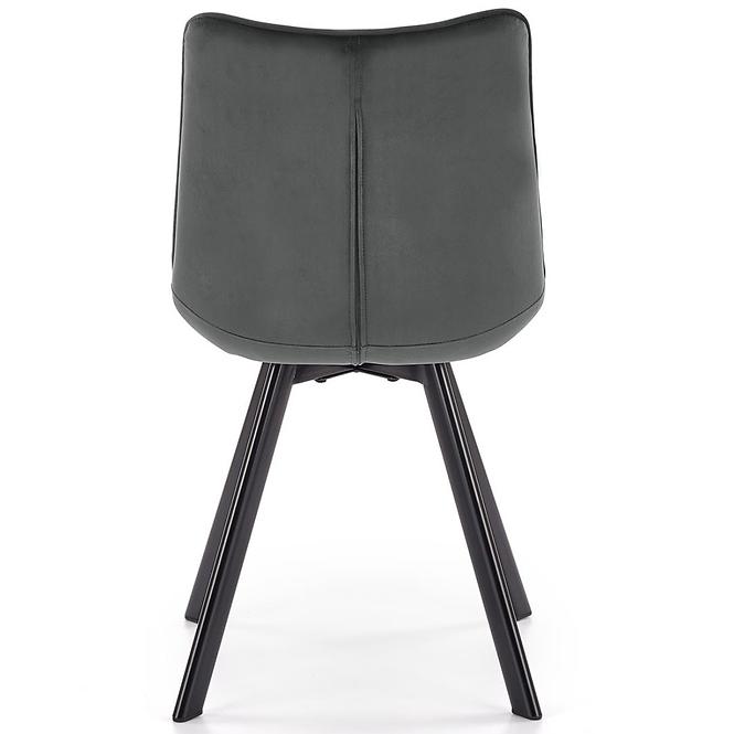 Stolička K332 Velvet/Kov Tmavé Šedá