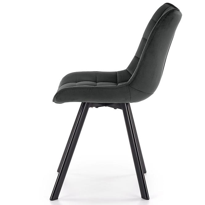 Stolička K332 Velvet/Kov Tmavé Šedá