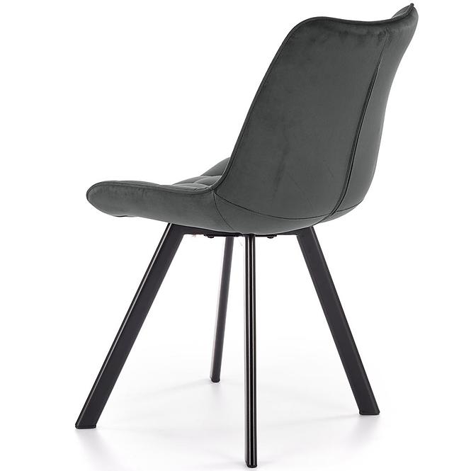 Stolička K332 Velvet/Kov Tmavé Šedá