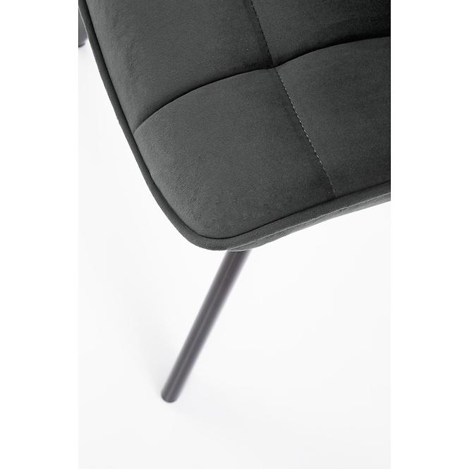 Stolička K332 Velvet/Kov Tmavé Šedá