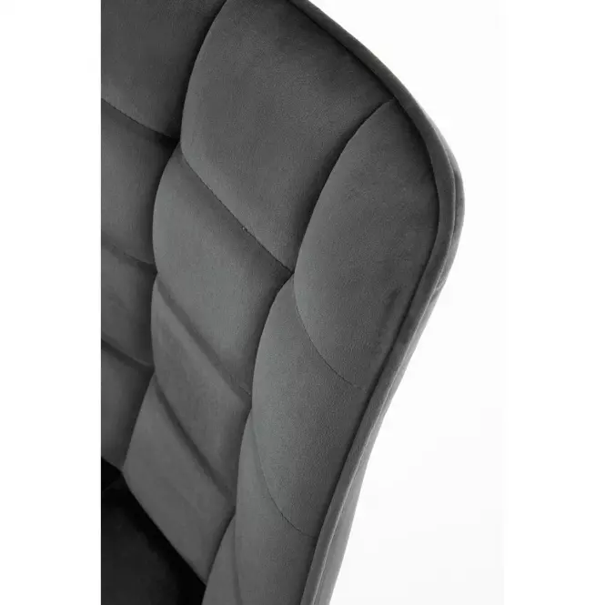 Stolička K332 Velvet/Kov Tmavé Šedá