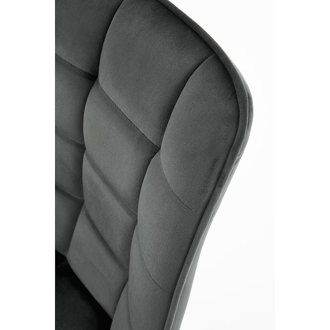 Stolička K332 Velvet/Kov Tmavé Šedá