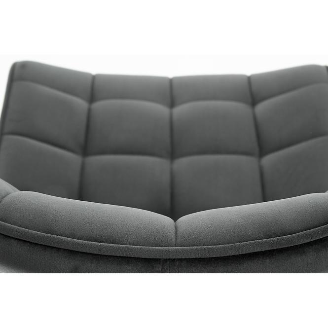 Stolička K332 Velvet/Kov Tmavé Šedá