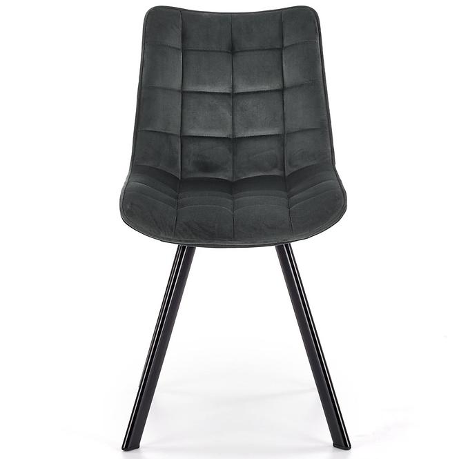 Stolička K332 Velvet/Kov Tmavé Šedá