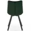 Stolička K332 Velvet/Kov Tmavozelený,10
