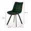 Stolička K332 Velvet/Kov Tmavozelený,2