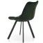 Stolička K332 Velvet/Kov Tmavozelený,4