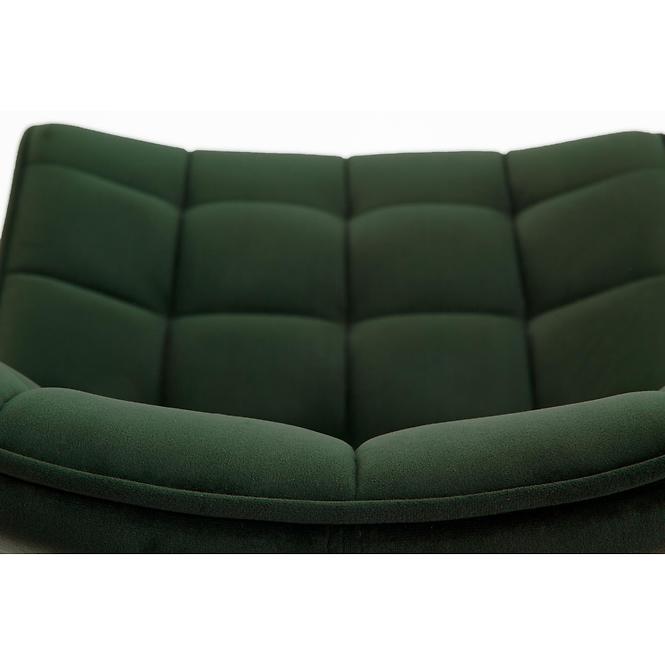 Stolička K332 Velvet/Kov Tmavozelený