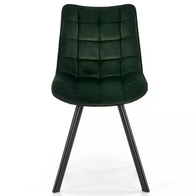 Stolička K332 Velvet/Kov Tmavozelený,8