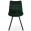 Stolička K332 Velvet/Kov Tmavozelený,8
