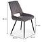 Stolička K404 Velvet/Kov Šedá,2