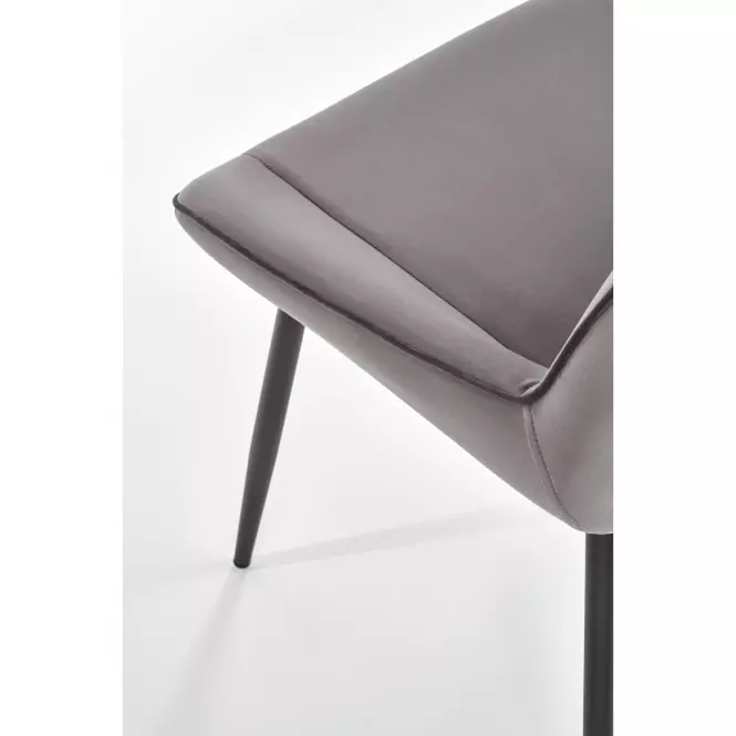 Stolička K404 Velvet/Kov Šedá