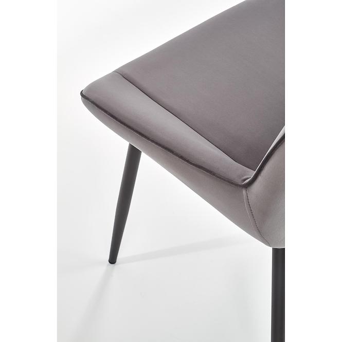 Stolička K404 Velvet/Kov Šedá