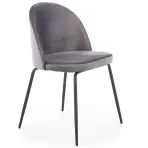 Stolička K314 Velvet/Kov Šedá