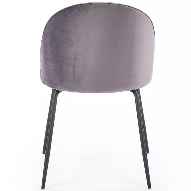Stolička K314 Velvet/Kov Šedá