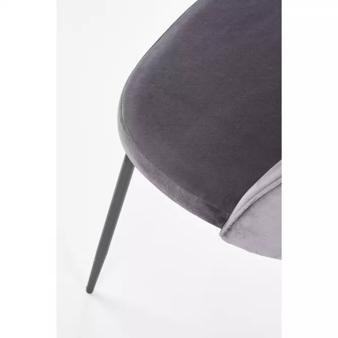 Stolička K314 Velvet/Kov Šedá