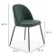 Stolička K314 Velvet/Kov Tmavozelený,2