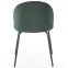 Stolička K314 Velvet/Kov Tmavozelený,3