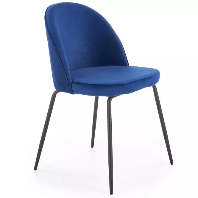 Stolička K314 Velvet/Kov Granát