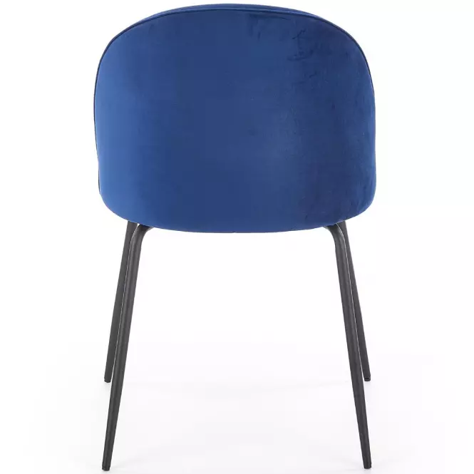 Stolička K314 Velvet/Kov Granát