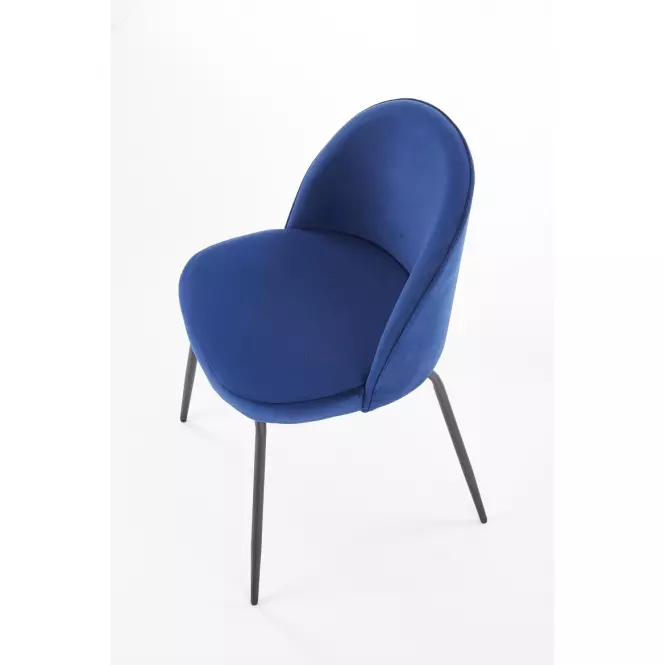 Stolička K314 Velvet/Kov Granát