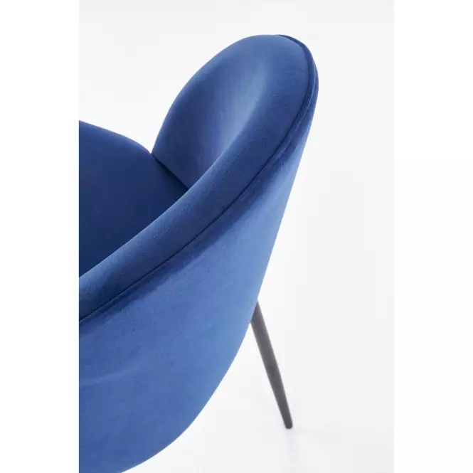 Stolička K314 Velvet/Kov Granát