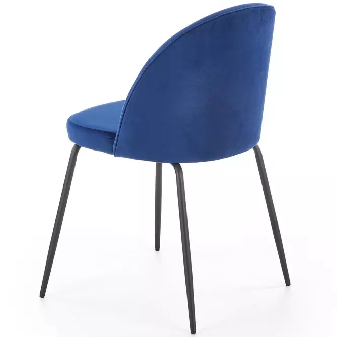 Stolička K314 Velvet/Kov Granát