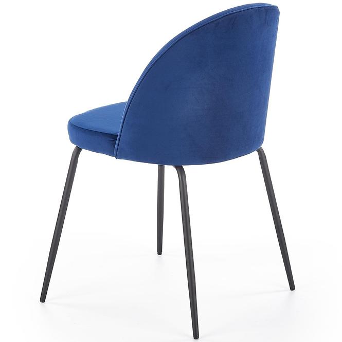 Stolička K314 Velvet/Kov Granát