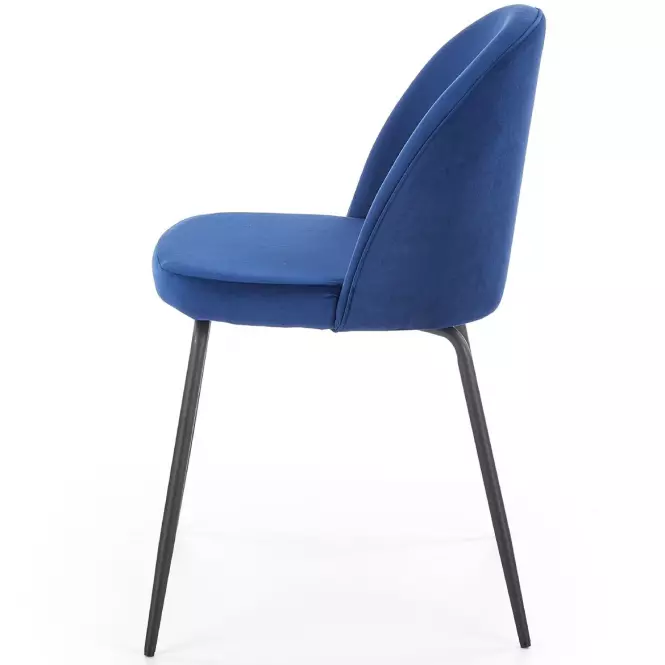 Stolička K314 Velvet/Kov Granát