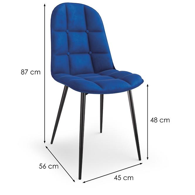 Stolička K417 Velvet/Kov Granát