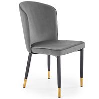 Stolička K446 Velvet/Kov Šedá