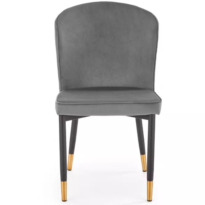 Stolička K446 Velvet/Kov Šedá