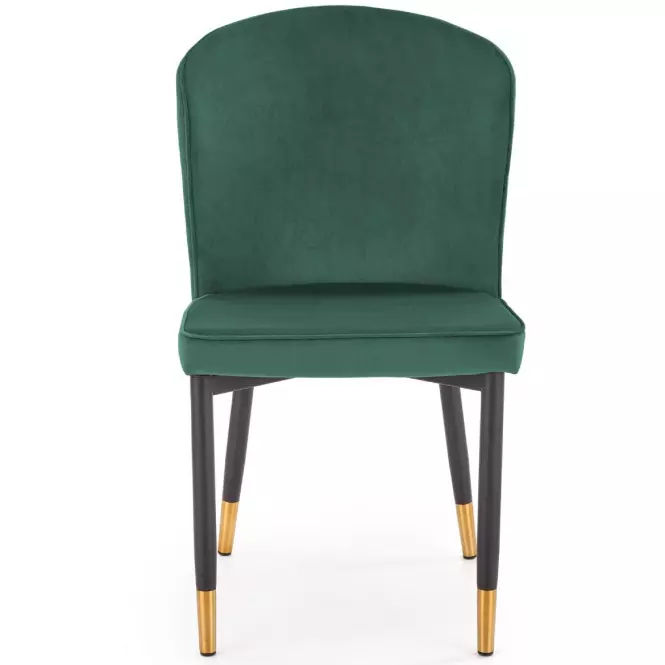 Stolička K446 Velvet/Kov Tmavozelený