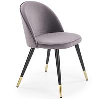 Stolička K315 Velvet/Kov Šedá