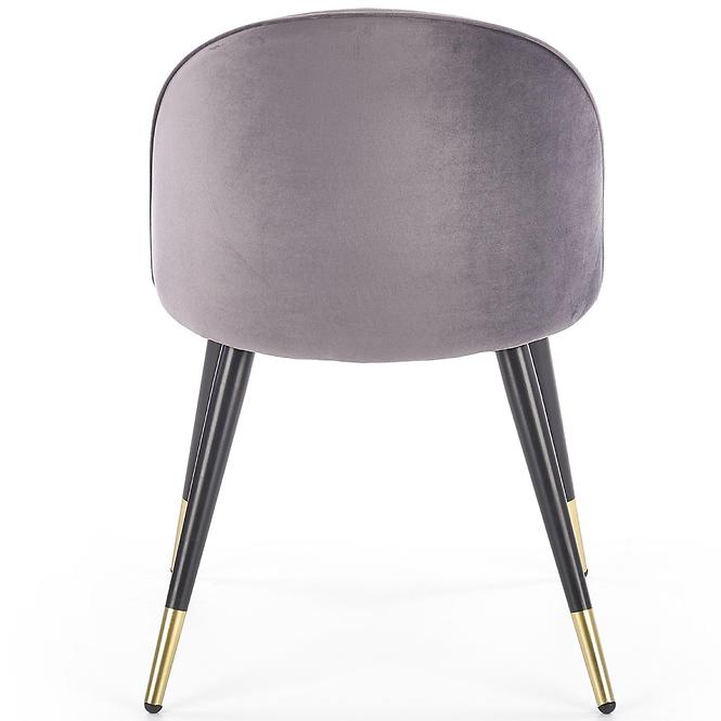 Stolička K315 Velvet/Kov Šedá