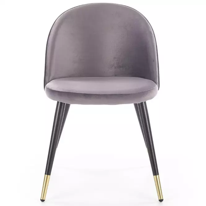 Stolička K315 Velvet/Kov Šedá