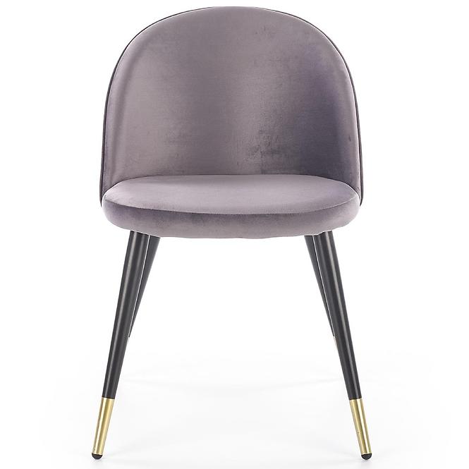 Stolička K315 Velvet/Kov Šedá